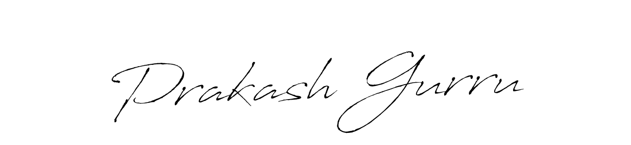 Design your own signature with our free online signature maker. With this signature software, you can create a handwritten (Antro_Vectra) signature for name Prakash Gurru. Prakash Gurru signature style 6 images and pictures png