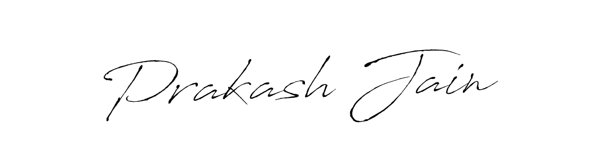 Prakash Jain stylish signature style. Best Handwritten Sign (Antro_Vectra) for my name. Handwritten Signature Collection Ideas for my name Prakash Jain. Prakash Jain signature style 6 images and pictures png