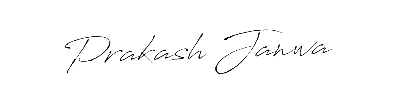 Design your own signature with our free online signature maker. With this signature software, you can create a handwritten (Antro_Vectra) signature for name Prakash Janwa. Prakash Janwa signature style 6 images and pictures png