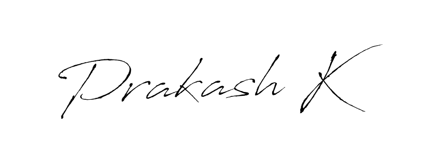 Create a beautiful signature design for name Prakash K. With this signature (Antro_Vectra) fonts, you can make a handwritten signature for free. Prakash K signature style 6 images and pictures png