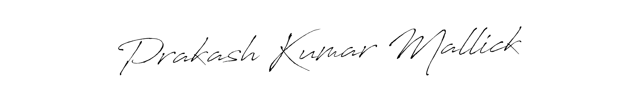 Make a short Prakash Kumar Mallick signature style. Manage your documents anywhere anytime using Antro_Vectra. Create and add eSignatures, submit forms, share and send files easily. Prakash Kumar Mallick signature style 6 images and pictures png