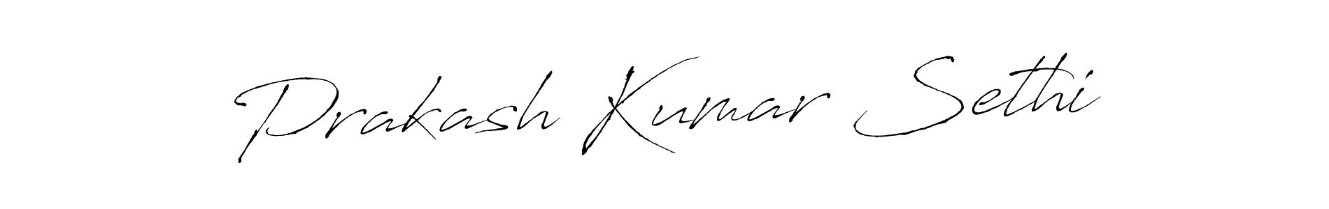 How to make Prakash Kumar Sethi name signature. Use Antro_Vectra style for creating short signs online. This is the latest handwritten sign. Prakash Kumar Sethi signature style 6 images and pictures png