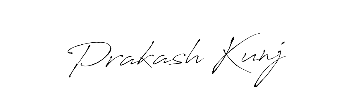 Make a beautiful signature design for name Prakash Kunj. With this signature (Antro_Vectra) style, you can create a handwritten signature for free. Prakash Kunj signature style 6 images and pictures png