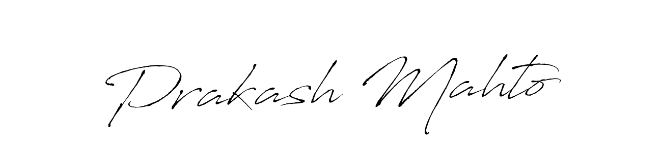 Make a beautiful signature design for name Prakash Mahto. With this signature (Antro_Vectra) style, you can create a handwritten signature for free. Prakash Mahto signature style 6 images and pictures png