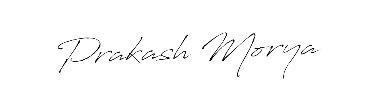 Design your own signature with our free online signature maker. With this signature software, you can create a handwritten (Antro_Vectra) signature for name Prakash Morya. Prakash Morya signature style 6 images and pictures png