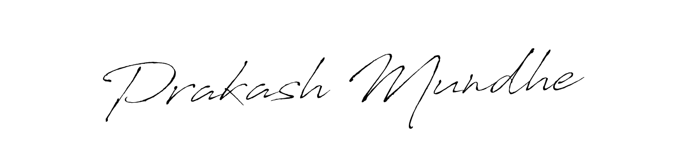 How to make Prakash Mundhe signature? Antro_Vectra is a professional autograph style. Create handwritten signature for Prakash Mundhe name. Prakash Mundhe signature style 6 images and pictures png