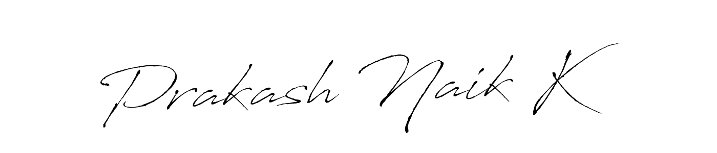 Also we have Prakash Naik K name is the best signature style. Create professional handwritten signature collection using Antro_Vectra autograph style. Prakash Naik K signature style 6 images and pictures png