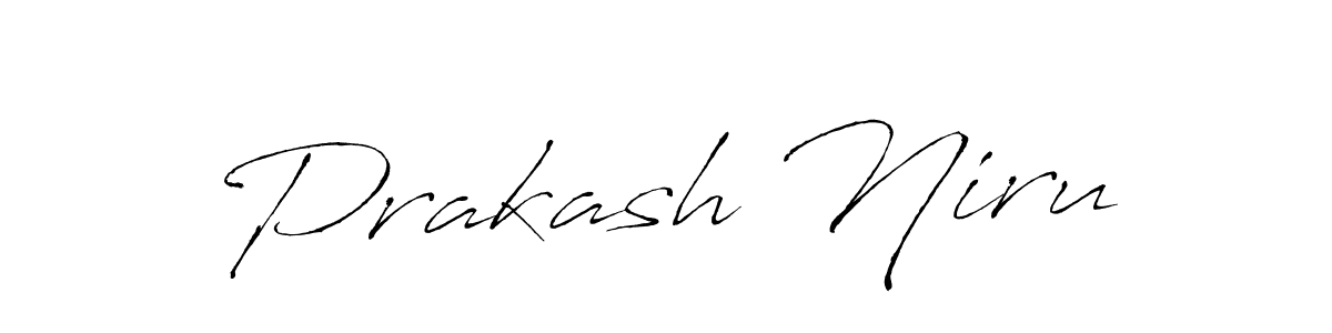 Make a beautiful signature design for name Prakash Niru. With this signature (Antro_Vectra) style, you can create a handwritten signature for free. Prakash Niru signature style 6 images and pictures png