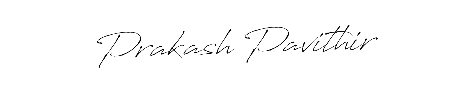 How to make Prakash Pavithir name signature. Use Antro_Vectra style for creating short signs online. This is the latest handwritten sign. Prakash Pavithir signature style 6 images and pictures png