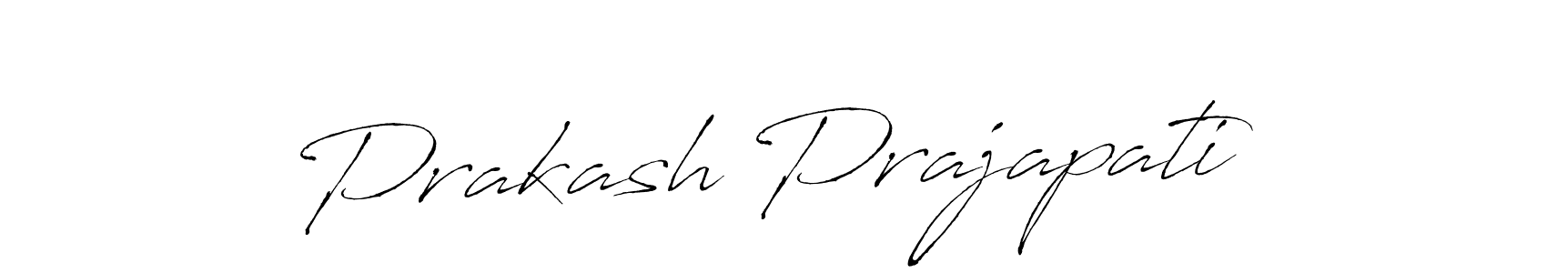 Prakash Prajapati stylish signature style. Best Handwritten Sign (Antro_Vectra) for my name. Handwritten Signature Collection Ideas for my name Prakash Prajapati. Prakash Prajapati signature style 6 images and pictures png