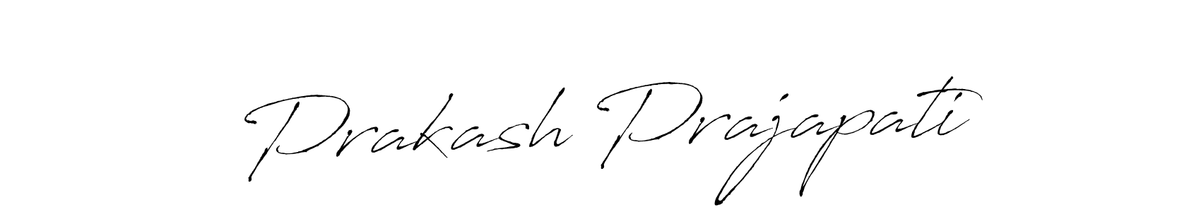 Prakash Prajapati stylish signature style. Best Handwritten Sign (Antro_Vectra) for my name. Handwritten Signature Collection Ideas for my name Prakash Prajapati. Prakash Prajapati signature style 6 images and pictures png