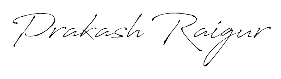 Get inspired by this graceful Antro_Vectra signature style for name Prakash Raigur. Smooth loops and balanced proportions for everyday use. Prakash Raigur signature style 6 images and pictures png