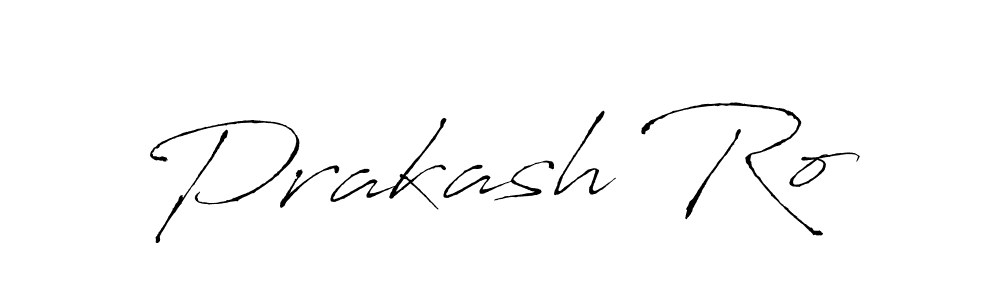 Prakash Ro stylish signature style. Best Handwritten Sign (Antro_Vectra) for my name. Handwritten Signature Collection Ideas for my name Prakash Ro. Prakash Ro signature style 6 images and pictures png