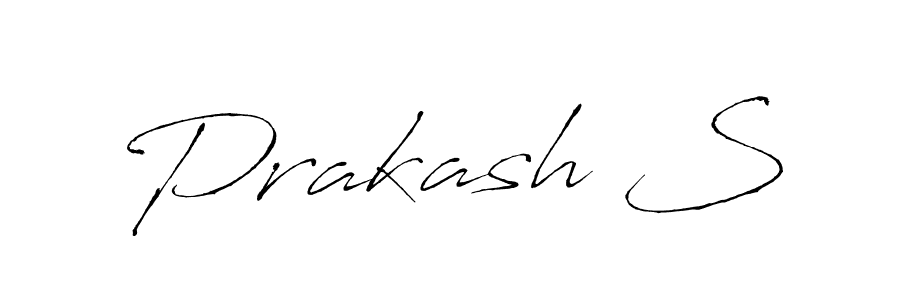 Prakash S stylish signature style. Best Handwritten Sign (Antro_Vectra) for my name. Handwritten Signature Collection Ideas for my name Prakash S. Prakash S signature style 6 images and pictures png