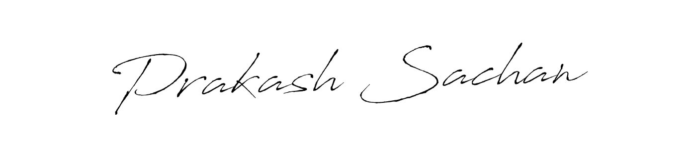 How to make Prakash Sachan name signature. Use Antro_Vectra style for creating short signs online. This is the latest handwritten sign. Prakash Sachan signature style 6 images and pictures png