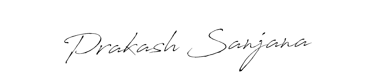 This is the best signature style for the Prakash Sanjana name. Also you like these signature font (Antro_Vectra). Mix name signature. Prakash Sanjana signature style 6 images and pictures png