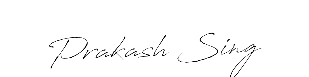 Make a beautiful signature design for name Prakash Sing. With this signature (Antro_Vectra) style, you can create a handwritten signature for free. Prakash Sing signature style 6 images and pictures png
