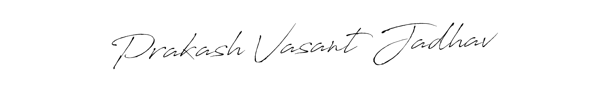Use a signature maker to create a handwritten signature online. With this signature software, you can design (Antro_Vectra) your own signature for name Prakash Vasant Jadhav. Prakash Vasant Jadhav signature style 6 images and pictures png