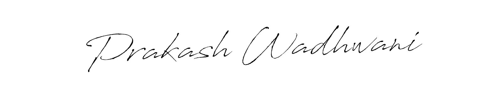 Antro_Vectra is a professional signature style that is perfect for those who want to add a touch of class to their signature. It is also a great choice for those who want to make their signature more unique. Get Prakash Wadhwani name to fancy signature for free. Prakash Wadhwani signature style 6 images and pictures png