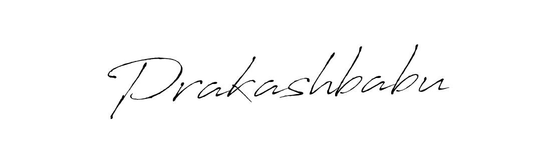 Make a beautiful signature design for name Prakashbabu. With this signature (Antro_Vectra) style, you can create a handwritten signature for free. Prakashbabu signature style 6 images and pictures png