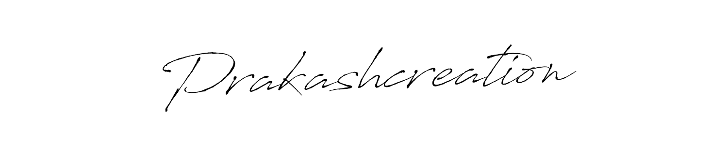 Design your own signature with our free online signature maker. With this signature software, you can create a handwritten (Antro_Vectra) signature for name Prakashcreation. Prakashcreation signature style 6 images and pictures png