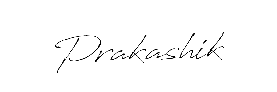 Design your own signature with our free online signature maker. With this signature software, you can create a handwritten (Antro_Vectra) signature for name Prakashik. Prakashik signature style 6 images and pictures png