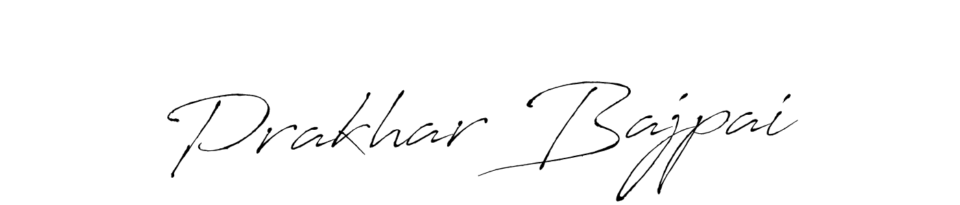 Prakhar Bajpai stylish signature style. Best Handwritten Sign (Antro_Vectra) for my name. Handwritten Signature Collection Ideas for my name Prakhar Bajpai. Prakhar Bajpai signature style 6 images and pictures png