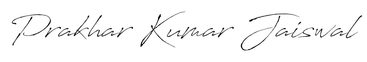 A dynamic signature style for Prakhar Kumar Jaiswal using Antro_Vectra script. Designed to look authentic, handwritten, and professional. Prakhar Kumar Jaiswal signature style 6 images and pictures png