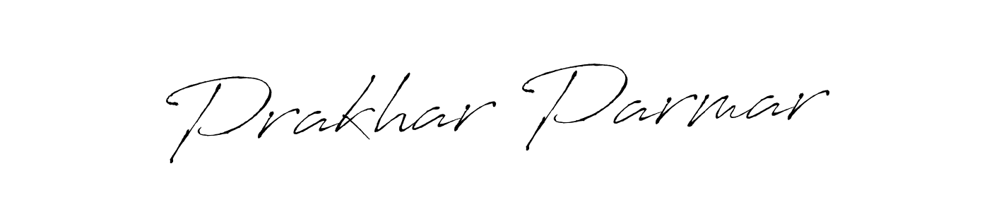 Create a beautiful signature design for name Prakhar Parmar. With this signature (Antro_Vectra) fonts, you can make a handwritten signature for free. Prakhar Parmar signature style 6 images and pictures png