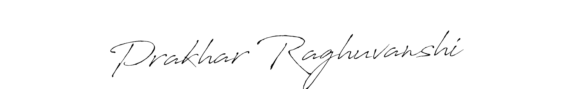 Antro_Vectra is a professional signature style that is perfect for those who want to add a touch of class to their signature. It is also a great choice for those who want to make their signature more unique. Get Prakhar Raghuvanshi name to fancy signature for free. Prakhar Raghuvanshi signature style 6 images and pictures png