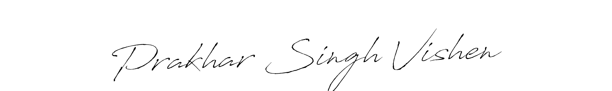 Make a beautiful signature design for name Prakhar Singh Vishen. With this signature (Antro_Vectra) style, you can create a handwritten signature for free. Prakhar Singh Vishen signature style 6 images and pictures png