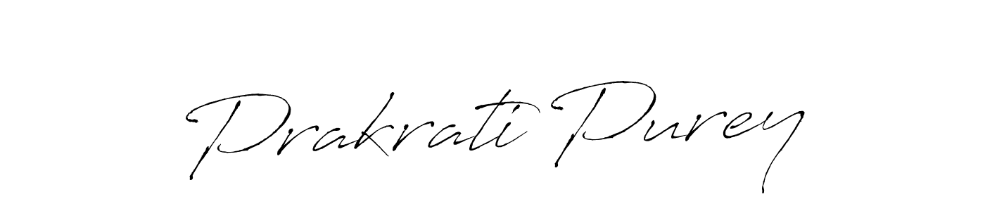 Design your own signature with our free online signature maker. With this signature software, you can create a handwritten (Antro_Vectra) signature for name Prakrati Purey. Prakrati Purey signature style 6 images and pictures png