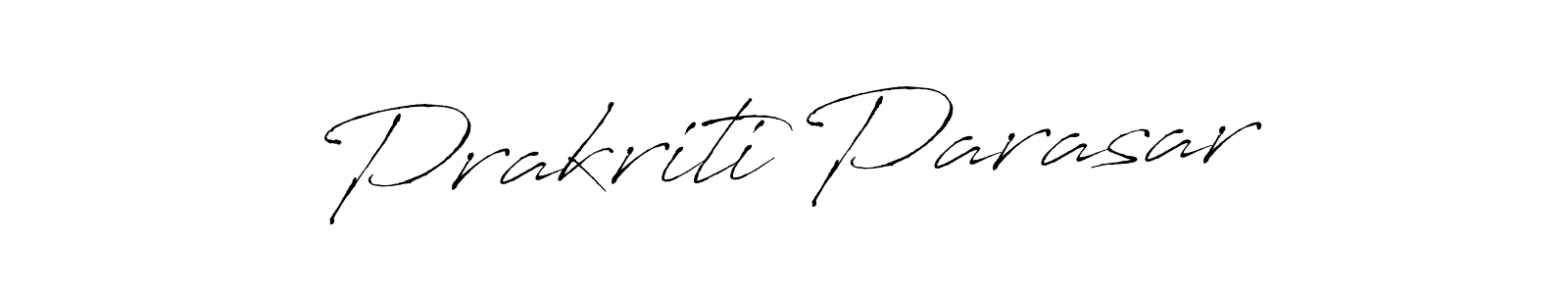 It looks lik you need a new signature style for name Prakriti Parasar. Design unique handwritten (Antro_Vectra) signature with our free signature maker in just a few clicks. Prakriti Parasar signature style 6 images and pictures png