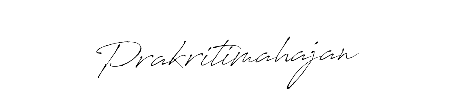 Also we have Prakritimahajan name is the best signature style. Create professional handwritten signature collection using Antro_Vectra autograph style. Prakritimahajan signature style 6 images and pictures png