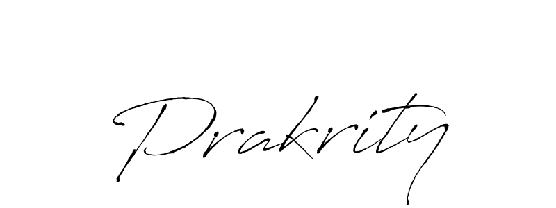 Create a beautiful signature design for name Prakrity. With this signature (Antro_Vectra) fonts, you can make a handwritten signature for free. Prakrity signature style 6 images and pictures png