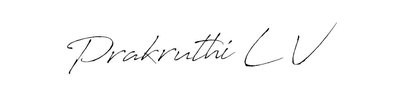 How to Draw Prakruthi L V signature style? Antro_Vectra is a latest design signature styles for name Prakruthi L V. Prakruthi L V signature style 6 images and pictures png