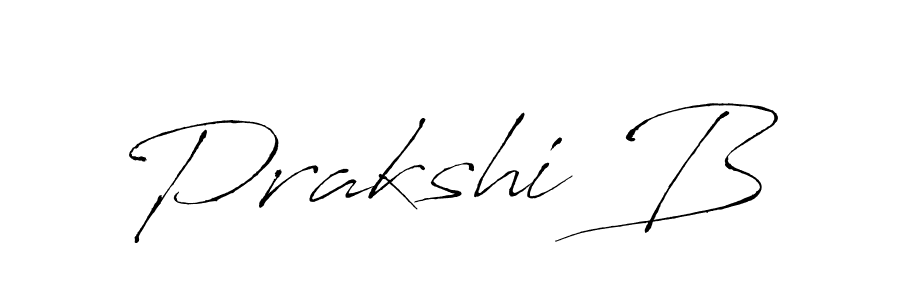 It looks lik you need a new signature style for name Prakshi B. Design unique handwritten (Antro_Vectra) signature with our free signature maker in just a few clicks. Prakshi B signature style 6 images and pictures png