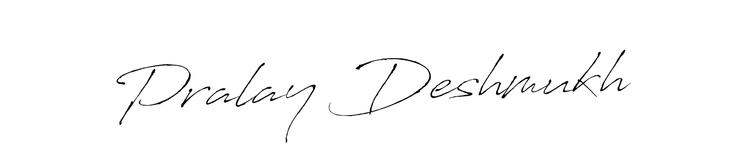 Use a signature maker to create a handwritten signature online. With this signature software, you can design (Antro_Vectra) your own signature for name Pralay Deshmukh. Pralay Deshmukh signature style 6 images and pictures png