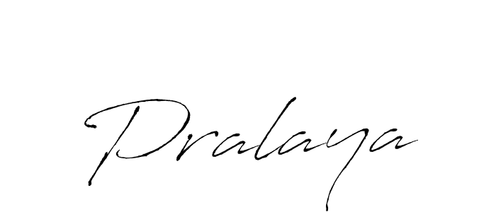 Create a beautiful signature design for name Pralaya. With this signature (Antro_Vectra) fonts, you can make a handwritten signature for free. Pralaya signature style 6 images and pictures png