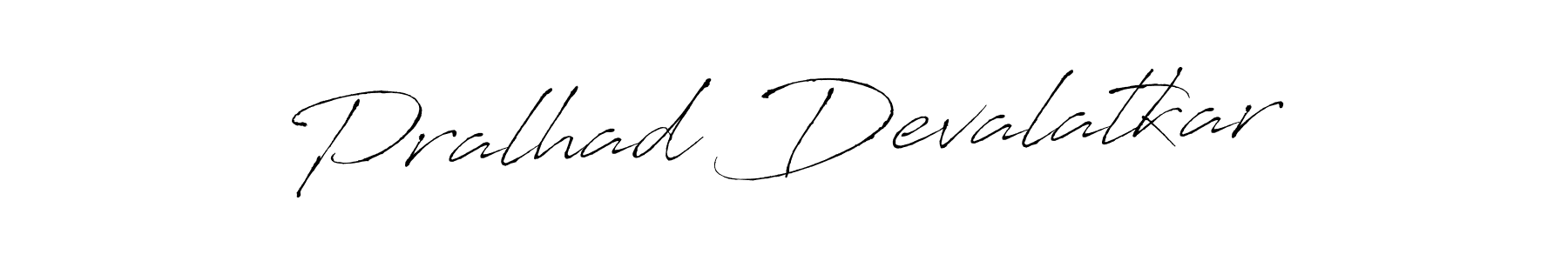 How to make Pralhad Devalatkar name signature. Use Antro_Vectra style for creating short signs online. This is the latest handwritten sign. Pralhad Devalatkar signature style 6 images and pictures png