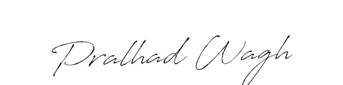 The best way (Antro_Vectra) to make a short signature is to pick only two or three words in your name. The name Pralhad Wagh include a total of six letters. For converting this name. Pralhad Wagh signature style 6 images and pictures png