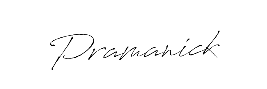 Pramanick stylish signature style. Best Handwritten Sign (Antro_Vectra) for my name. Handwritten Signature Collection Ideas for my name Pramanick. Pramanick signature style 6 images and pictures png