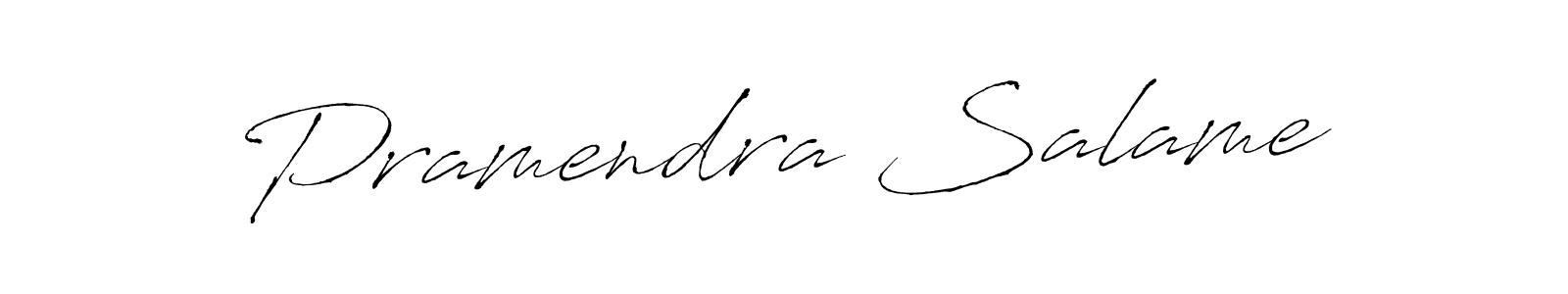 Make a beautiful signature design for name Pramendra Salame. With this signature (Antro_Vectra) style, you can create a handwritten signature for free. Pramendra Salame signature style 6 images and pictures png