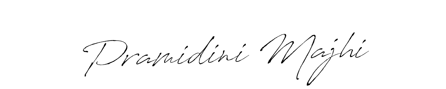 How to make Pramidini Majhi name signature. Use Antro_Vectra style for creating short signs online. This is the latest handwritten sign. Pramidini Majhi signature style 6 images and pictures png