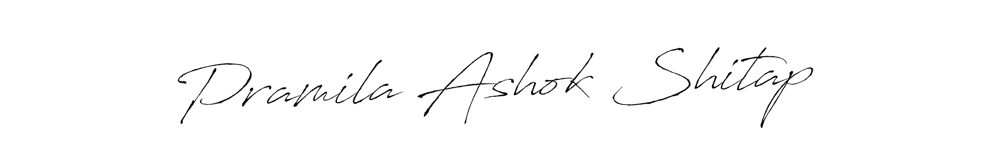 Similarly Antro_Vectra is the best handwritten signature design. Signature creator online .You can use it as an online autograph creator for name Pramila Ashok Shitap. Pramila Ashok Shitap signature style 6 images and pictures png