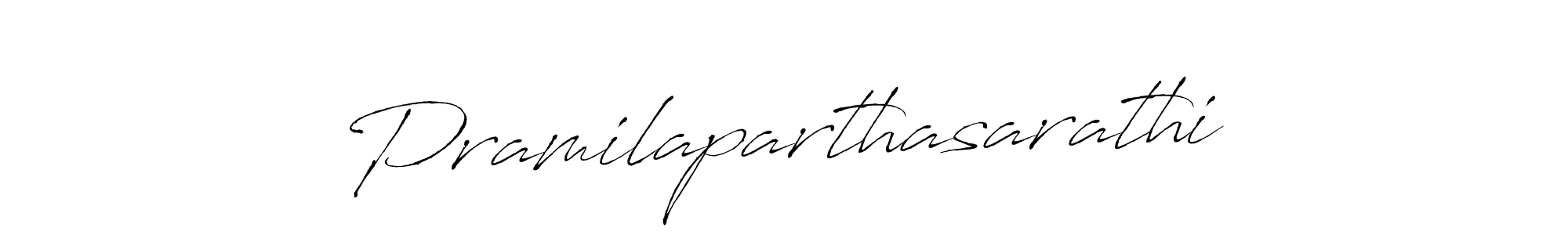 Use a signature maker to create a handwritten signature online. With this signature software, you can design (Antro_Vectra) your own signature for name Pramilaparthasarathi. Pramilaparthasarathi signature style 6 images and pictures png