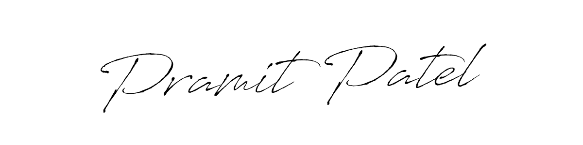 Design your own signature with our free online signature maker. With this signature software, you can create a handwritten (Antro_Vectra) signature for name Pramit Patel. Pramit Patel signature style 6 images and pictures png