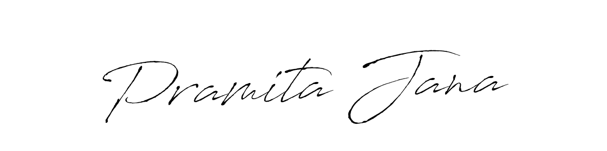 Use a signature maker to create a handwritten signature online. With this signature software, you can design (Antro_Vectra) your own signature for name Pramita Jana. Pramita Jana signature style 6 images and pictures png