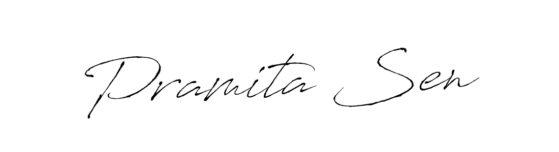 Create a beautiful signature design for name Pramita Sen. With this signature (Antro_Vectra) fonts, you can make a handwritten signature for free. Pramita Sen signature style 6 images and pictures png