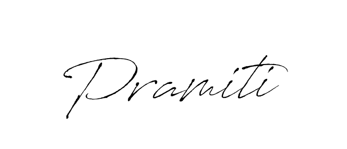 Create a beautiful signature design for name Pramiti. With this signature (Antro_Vectra) fonts, you can make a handwritten signature for free. Pramiti signature style 6 images and pictures png